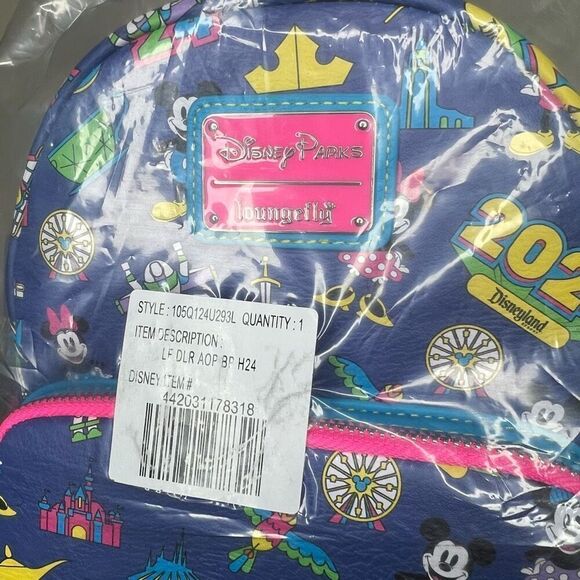 NEW Loungefly Mickey Mouse and Friends Mini Backpack Disneyland 2024 main image 4